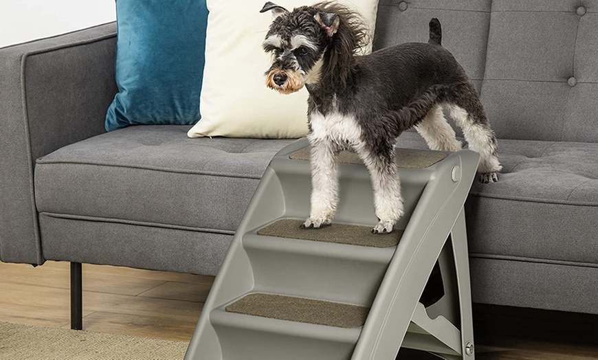 Image 9: PawHut Foldable Pet Stairs