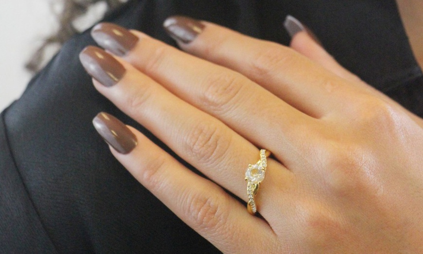 Image 3: Bague Eleanor avec cristaux autrichiens