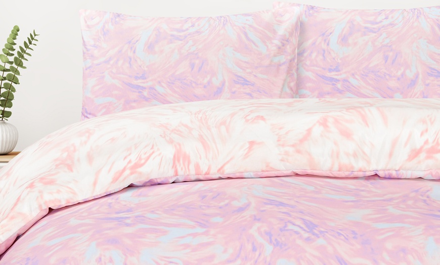 Image 5: Single Oiled Swirl Duvet Set 