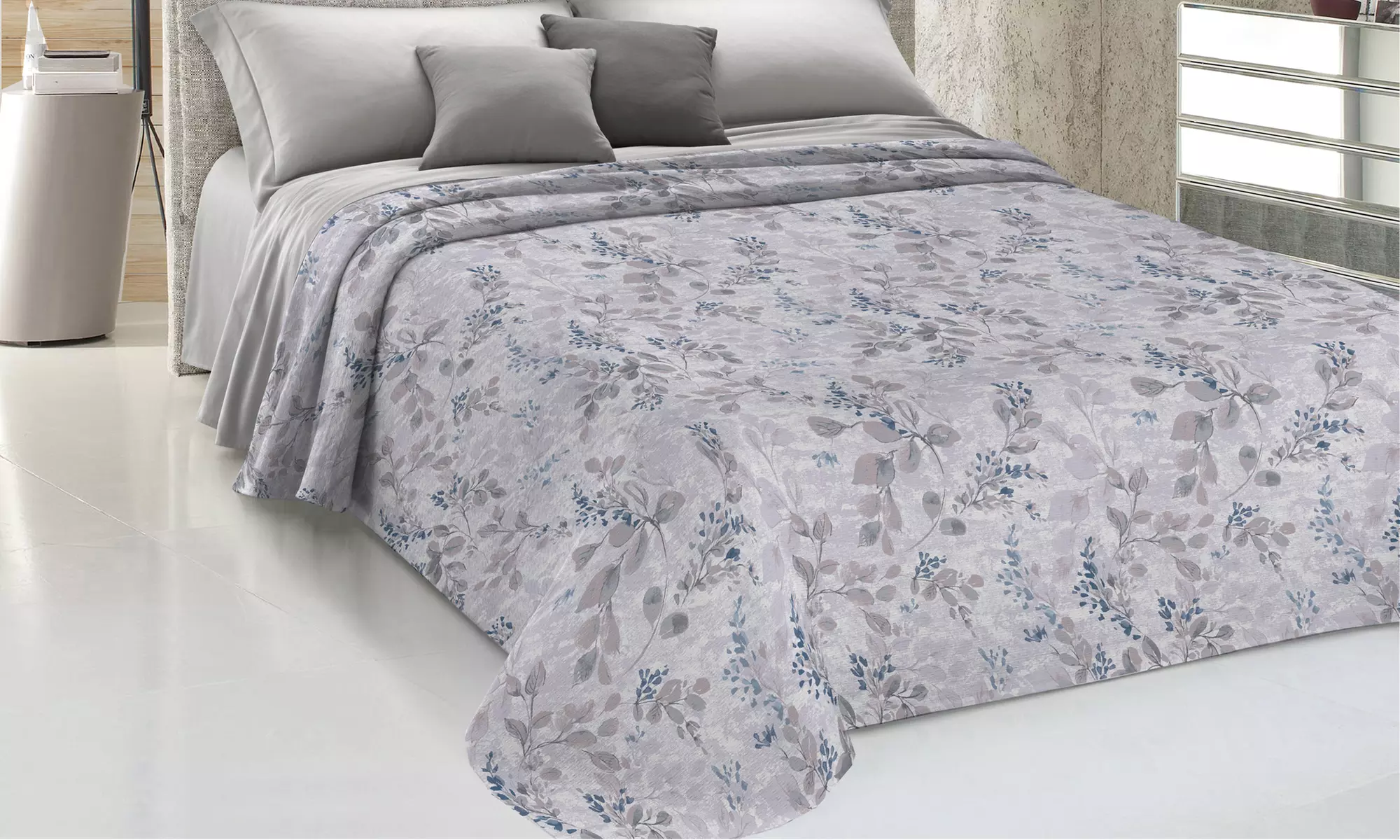 Copriletto primavera-estate in cotone