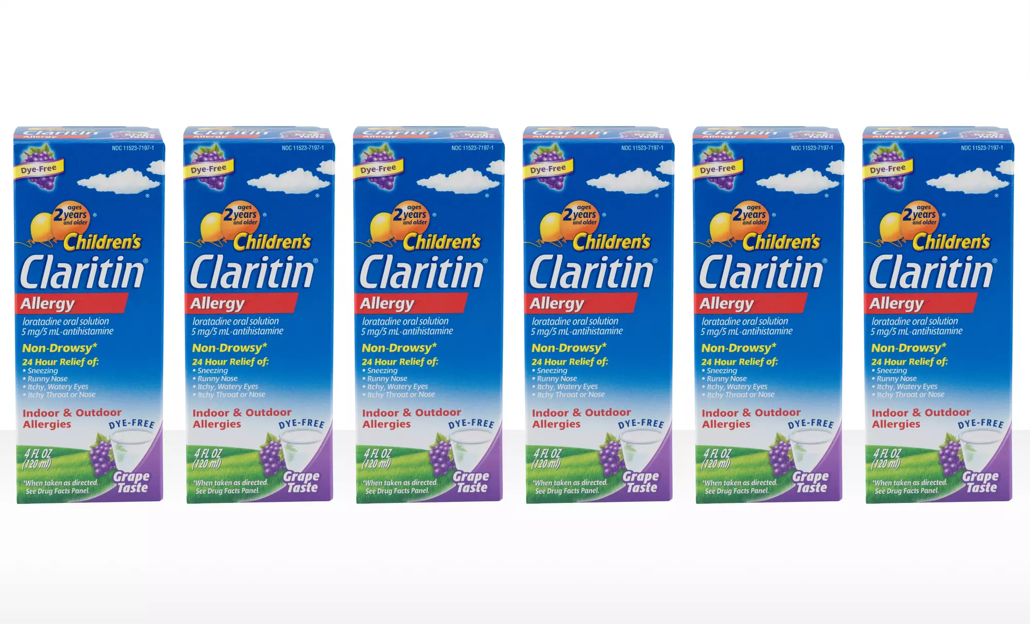 Children's Claritin Grape-Flavored Allergy Syrup; 6-Pack of 4 fl. oz. Bottles + 5% Back in Groupon Bucks - Primary Image