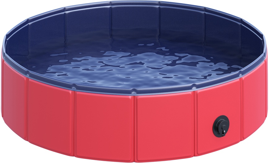 Image 6: PawHut Round Pet Paddling Pool in Various Sizes