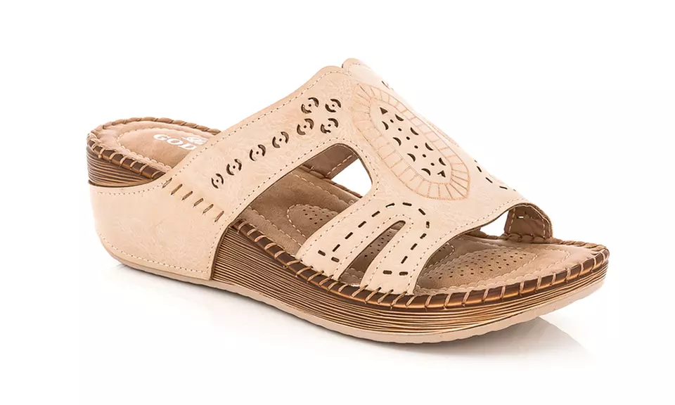 Lady Godiva Women's Comfort Wedge Sandal (Sizes 8, 9, 10) - Second Medium
