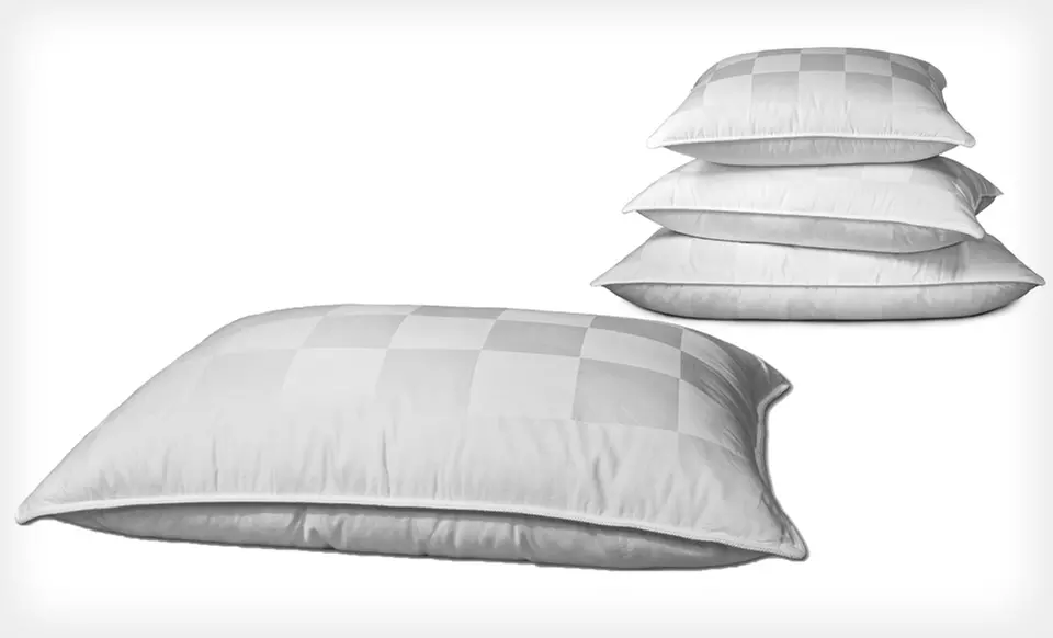 Royal Luxe 500-Thread-Count Medium-Density White Down Pillow in Standard, Queen, or King (Up to 59% Off). Free Shipping. - Primary Image