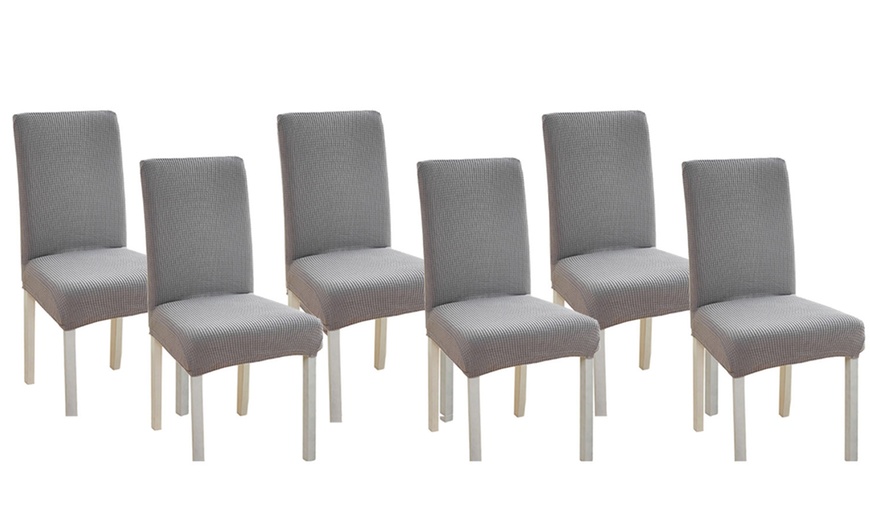 Image 11: Two, Four or Six Stretchable Dining Chair Covers