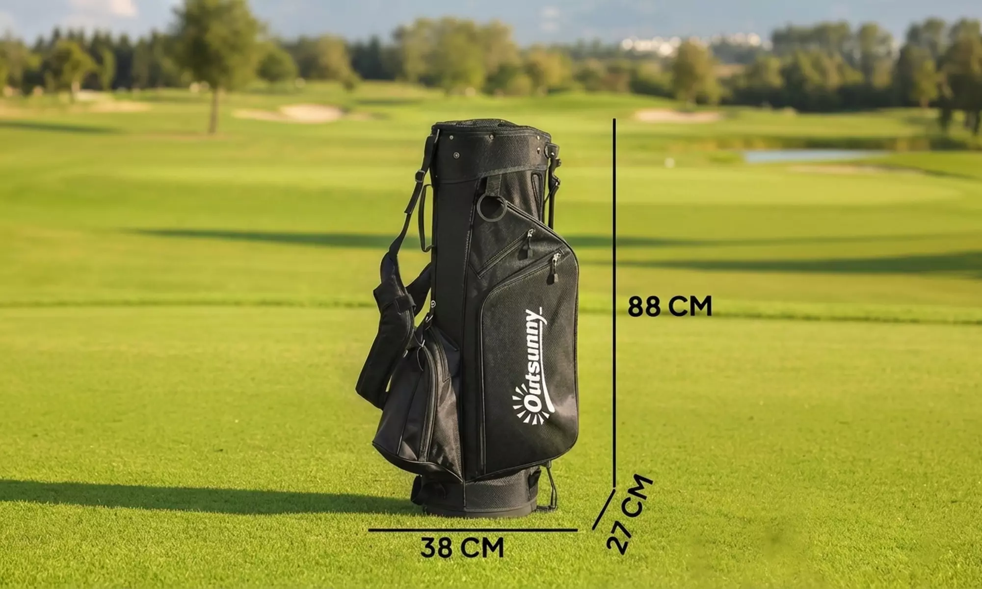 Outsunny 6-Way Divider Golf Stand Bag