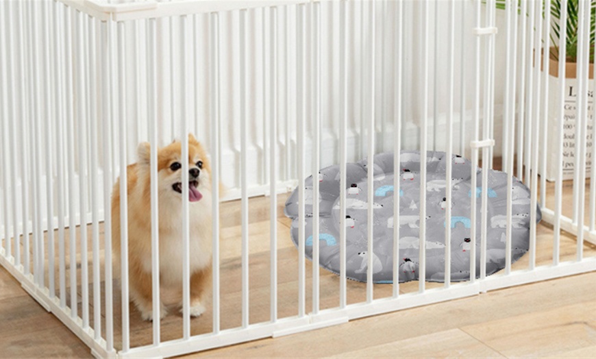 Image 4: Portable Cushioned Pet Cooling Pad 