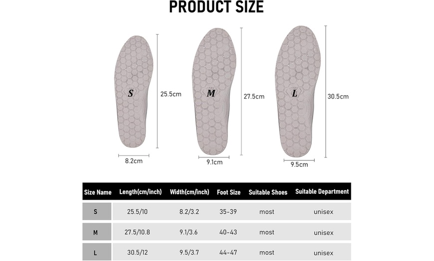 Image 8: Acupressure Arch Support Insoles with Magnetic Stimulation 