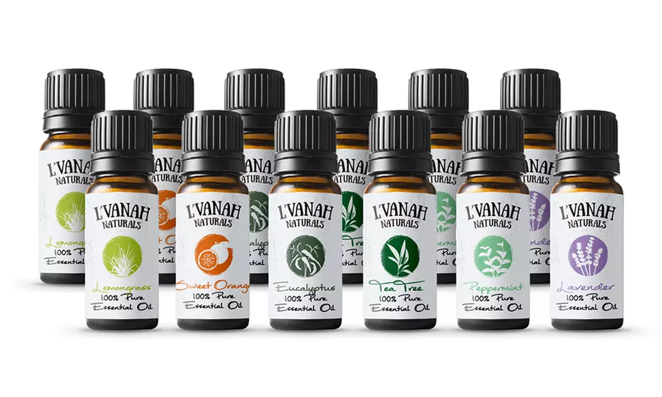 Pure 100% Therapeutic-Grade Essential Oil Set (6- and 12-Piece) - Second Medium