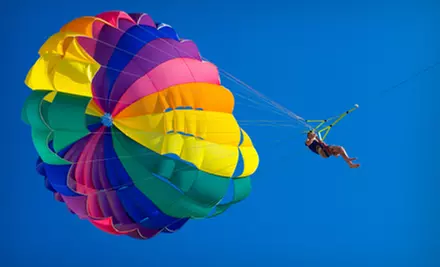 Parasailing Tour for One or Banana-Boat Ride for Two from Tidal Wave Water Sports in Isle of Palms (Up to 51% Off) - Primary Image