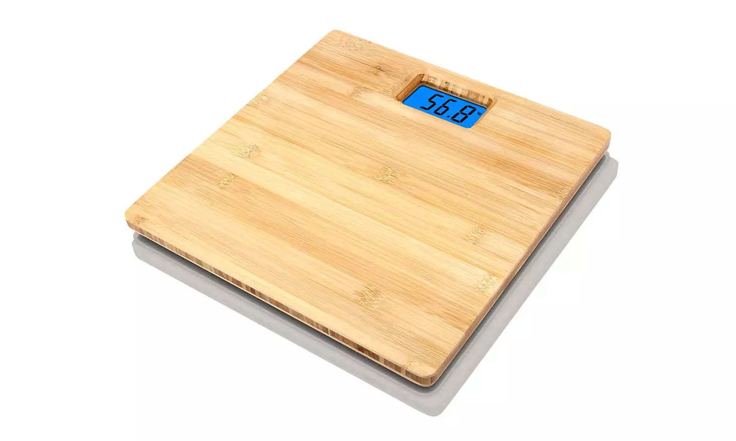 Báscula corporal electrónica de bambú - Primary Image