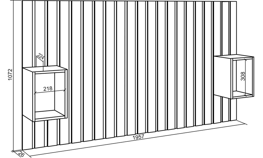 Image 29: Tête de lit en bois