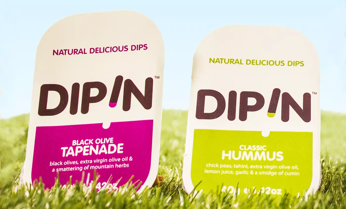 30-Pack of Dipin Black Olive Tapenade and Hummus 1.42oz. Dips - Primary Image