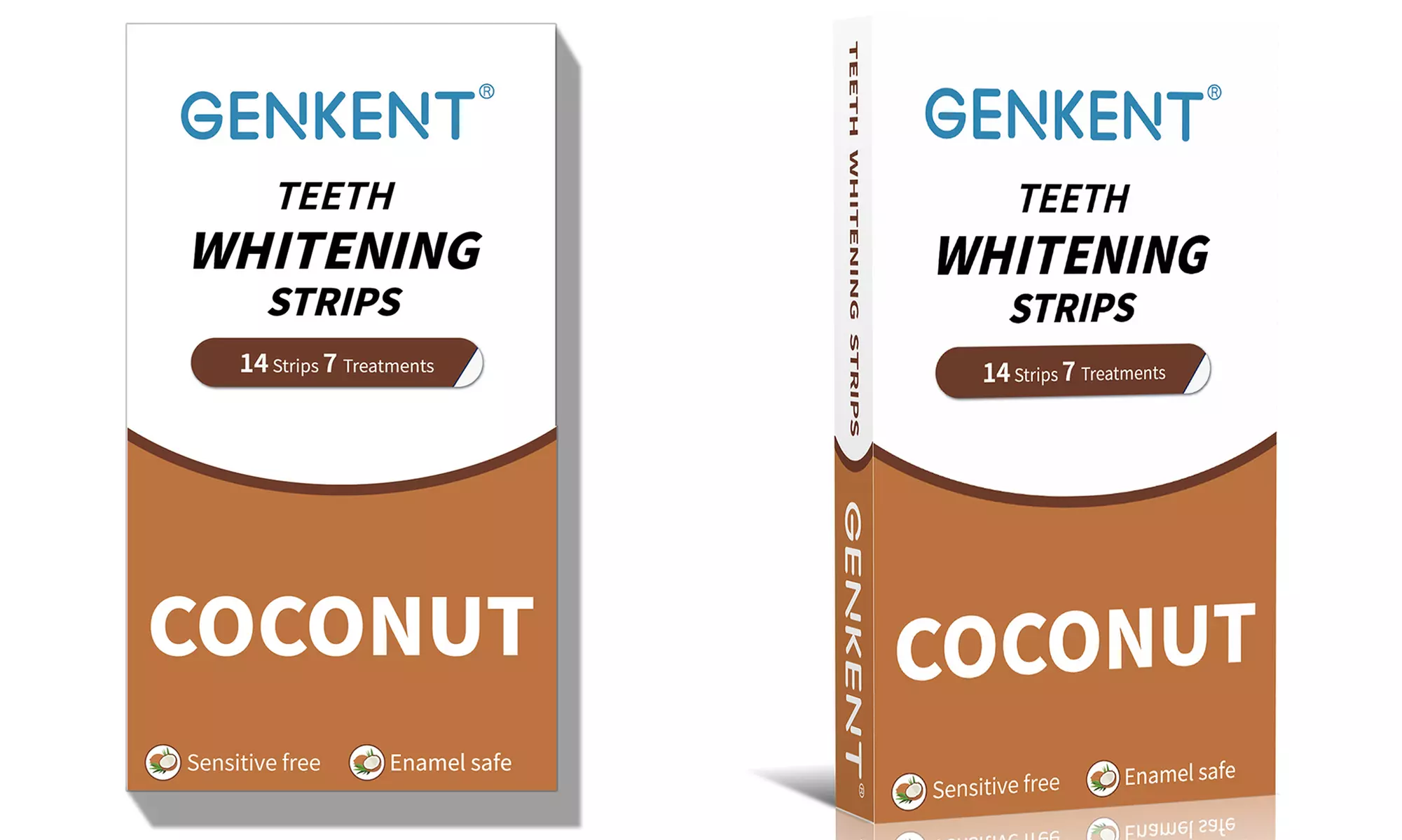 Teeth Whitening Strips Non Sensitive Formula & Enamel Safe 14 Strips - Primary Image