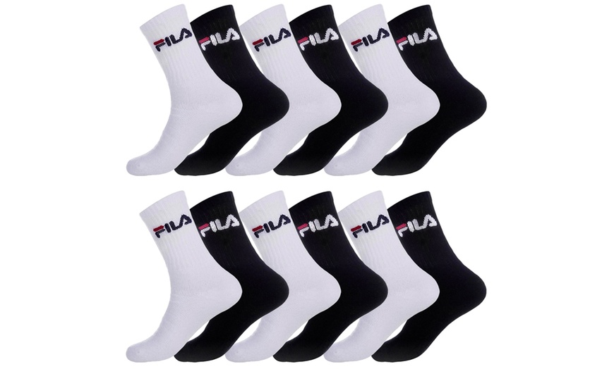 Image 2: Chaussettes tennis Fila homme ou femme lot de 12