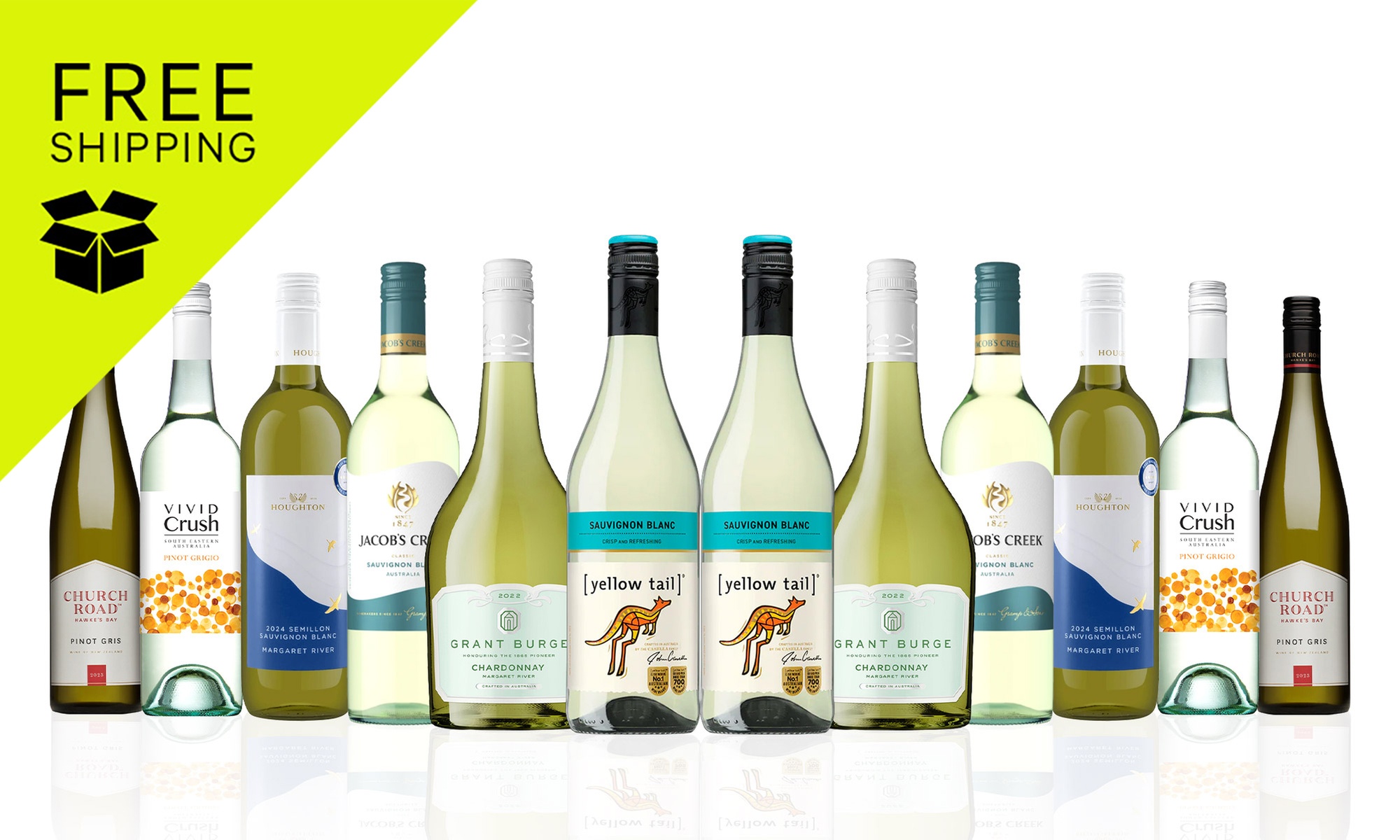 Aussie Mixed Whites YT Sauv Blanc (12 Bottles)