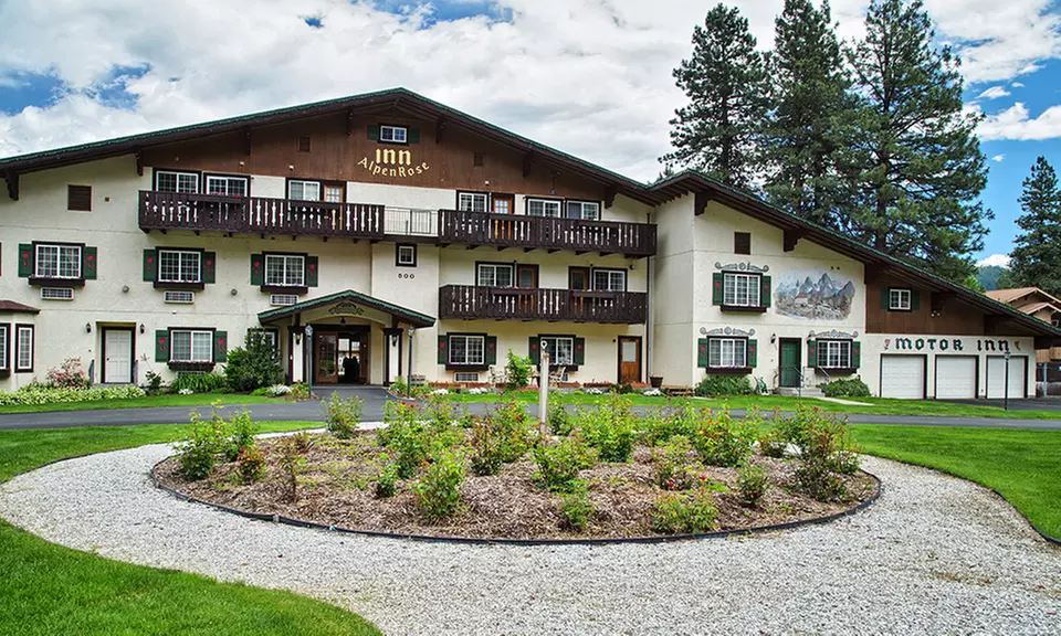 1 or 2 Nights in a Deluxe Fireplace Room or One-Bedroom Condo for Two at Alpen Rose Inn in Leavenworth, WA - Primary Image