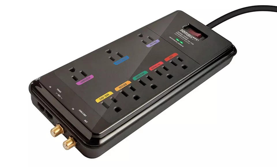 Monster 8-Outlet Audio/Video PowerCenter Surge Protector - Primary Image