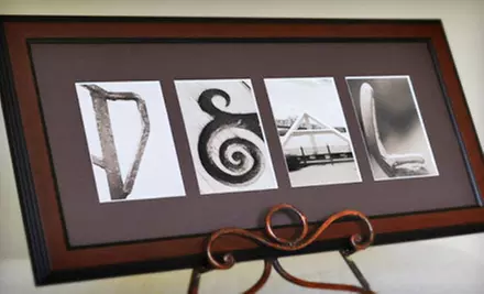 $65 for a Personalized, Framed Alphabet-Photography Keepsake from Sticks and Stones ($139.99 Value) - Primary Image