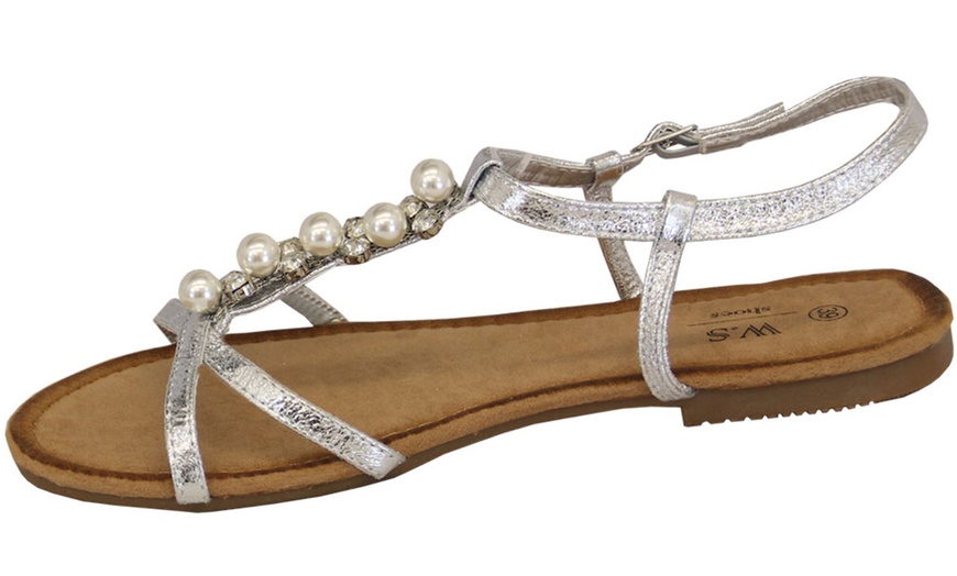 Image 10: Women's Diamante Sandals