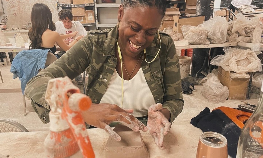 Image 2: 36% Off BYOB Pottery Class at Color Cocktail Factory