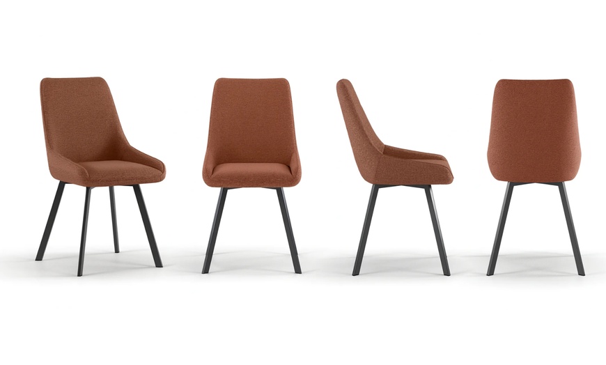 Image 2: Set di 4 sedie Artemis, design elegante e contemporaneo