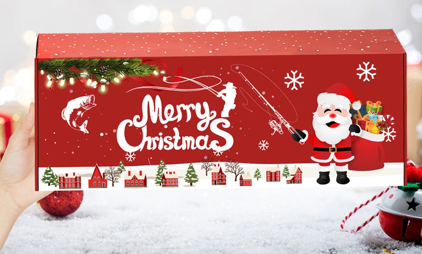 Image 2: XMAS25- Christmas Fishing Lures Gift Set -1Pcs: Red or Green 