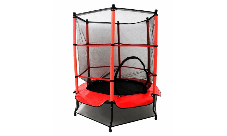 Image 2: Kids' Trampoline with Safety Net 