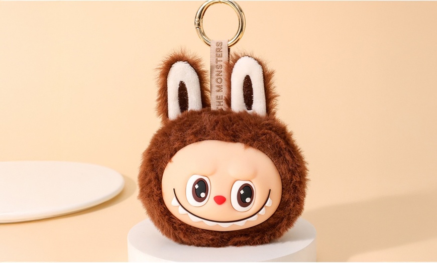 Image 6: Labubu Inspired Plush Keychain Dolls