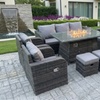 Image 1: Deluxe 10-Seater Rattan Garden Furniture Set