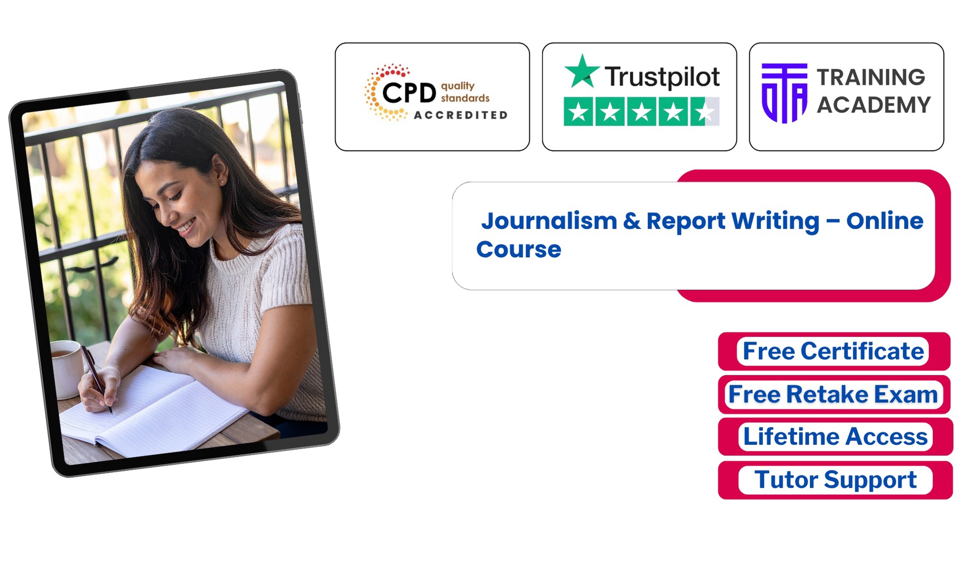 Journalism & Report Writing, or Lifetime Membership to 2000+ Courses