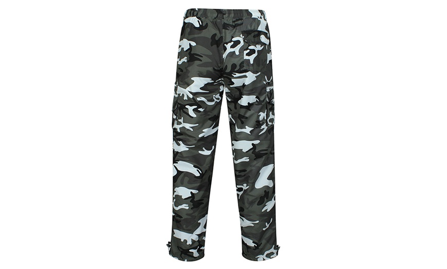 Image 4: Fleece Lined Combat Trousers