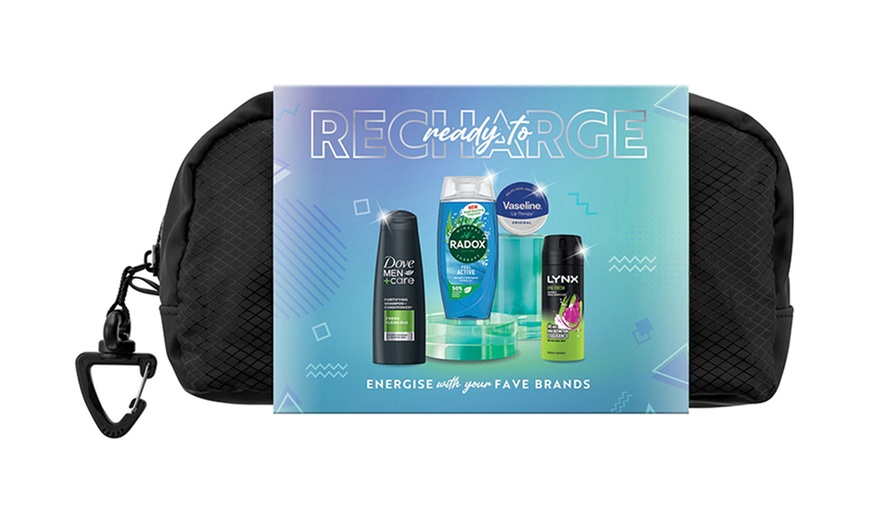 Image 1: Ready to Recharge Multi-Branded Bath and Body Gift Set for Him