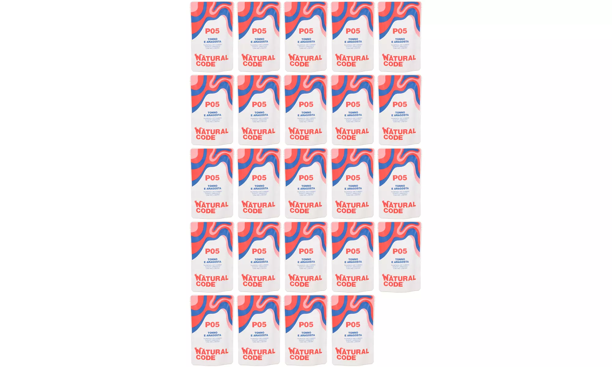 24, 48 o 96 bustine di cibo per gatti di Natural Code