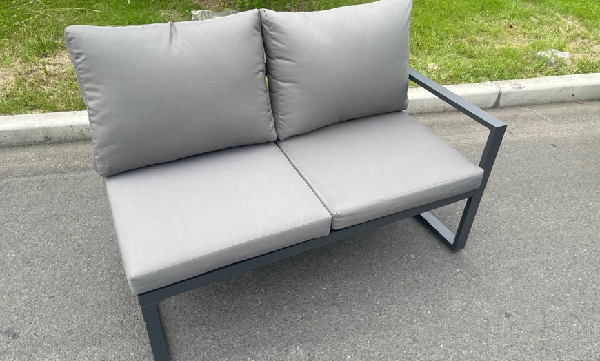 Image 6: Fimous 10-Seater Aluminium Outdoor Lounge Sofa Set