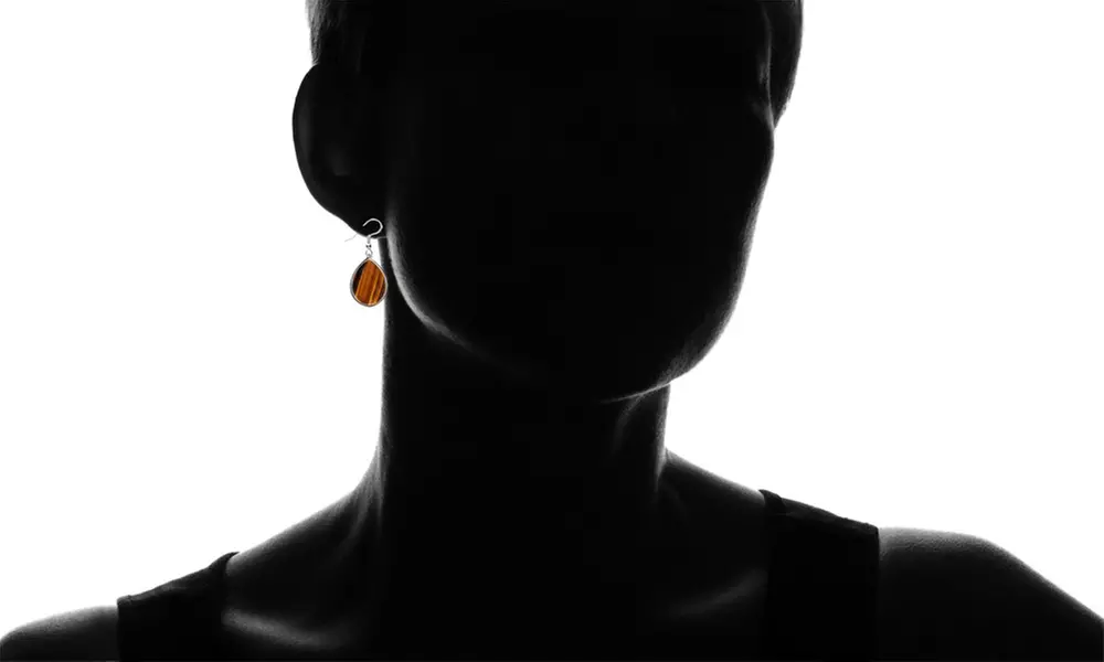 Genuine Tigers Eye Tear Drop Earrings