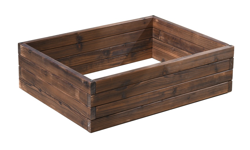 Image 10: Up to Two Wooden Raised Garden Beds