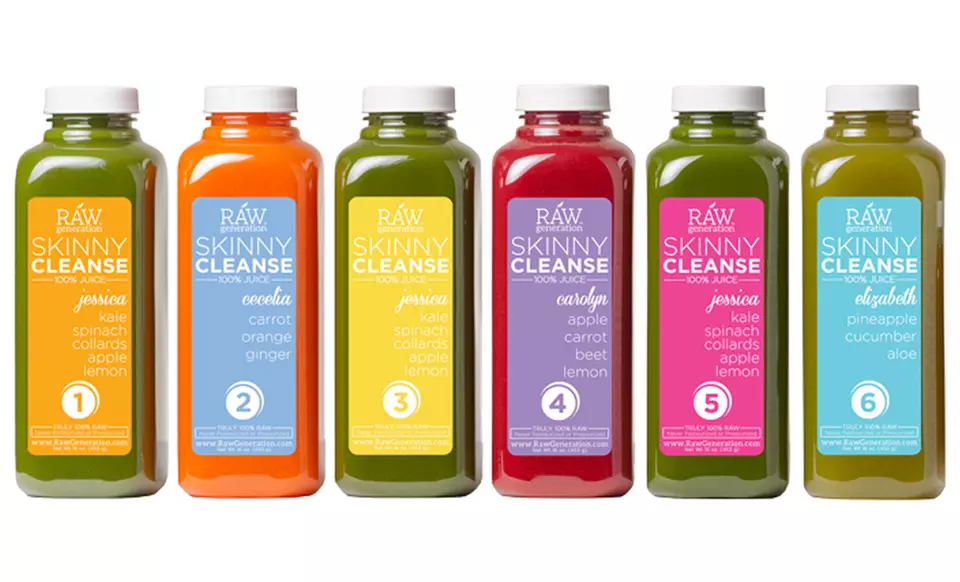 Three-Day Skinny Juice Cleanse from Raw Generation (53% Off).   - Primary Image