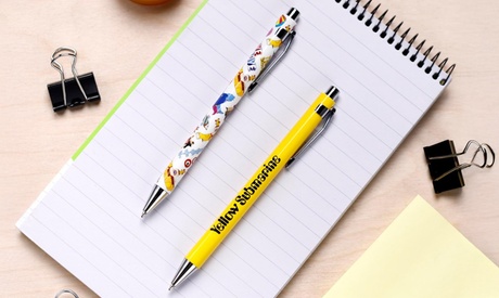 Groupon Unisex Yellow Puckator The Beatles Submarine Pen Twin Set: One