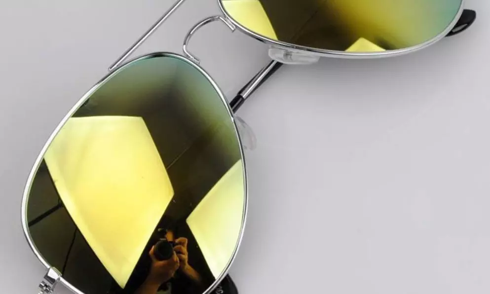 Mirrored Aviator Sunglasses