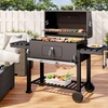 Image 40: Charcoal BBQ Grill with a Trolley in Various Sizes