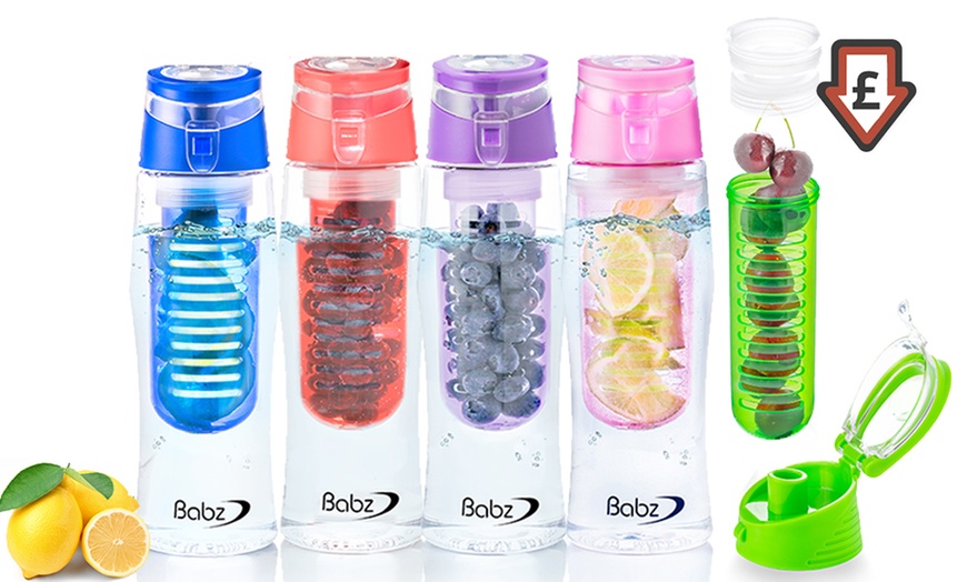 Image 1: Babz Fruit Fusion Bottle with Lid