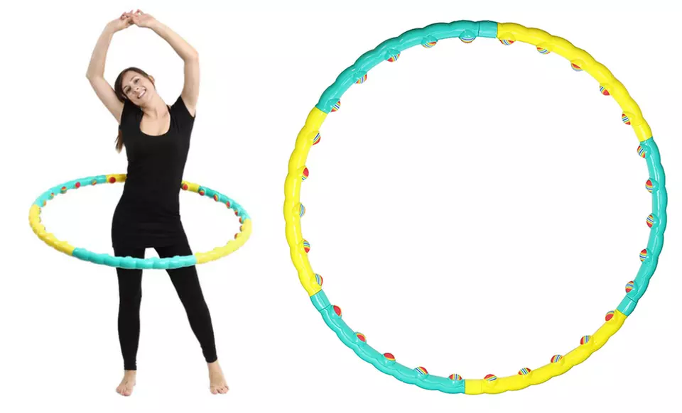 Collapsible Exercise Hula Hoop with Massagers - Primary Image