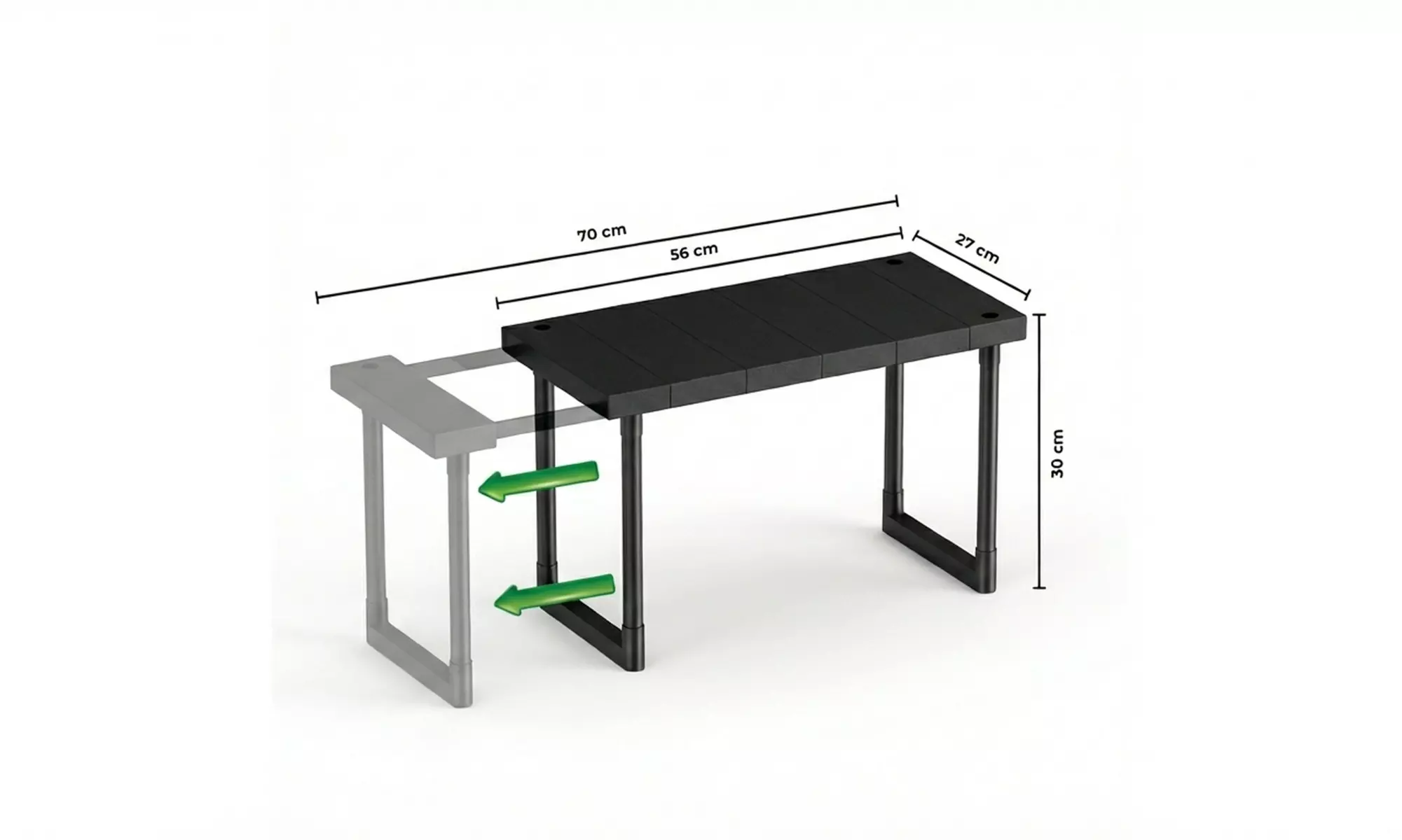 Mobiletto organizer da cucina per sotto lavello