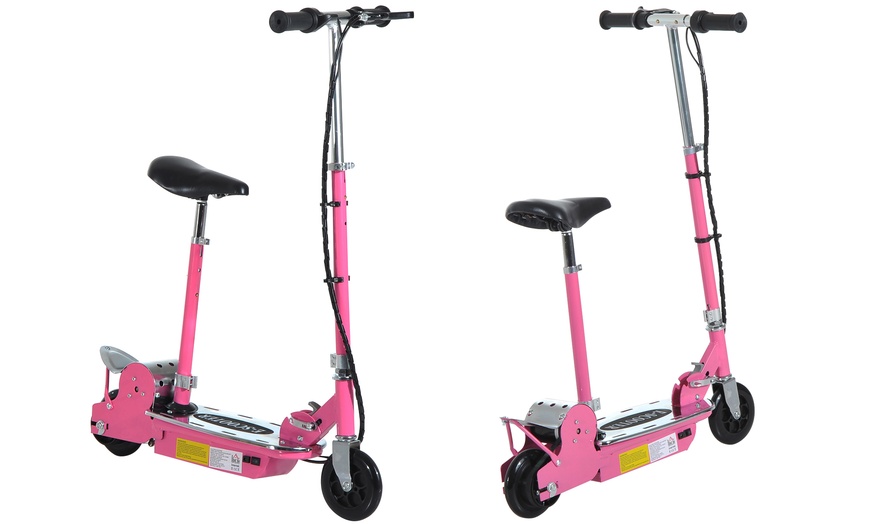 Image 2: HomCom 120W Foldable E-Scooter for Teens