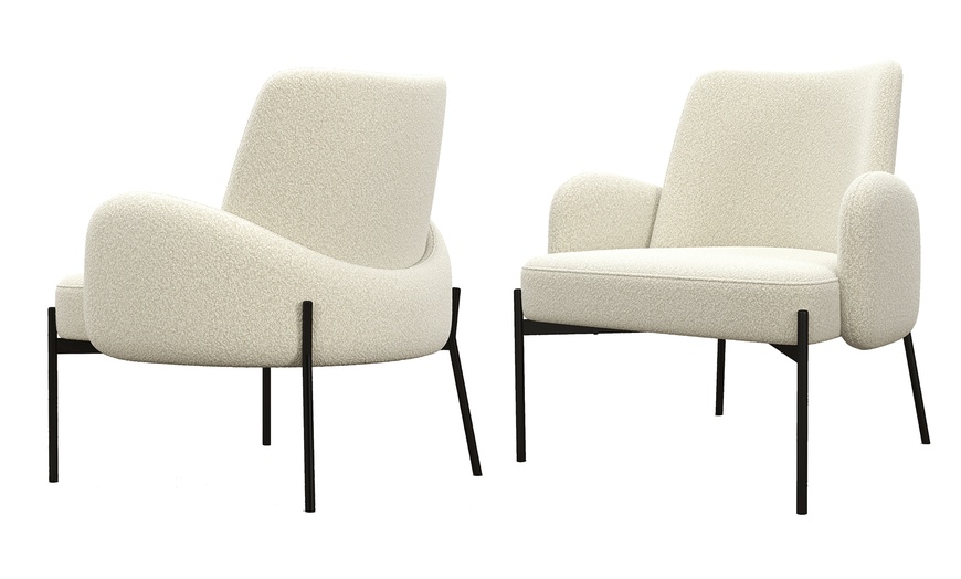 Image 6: Fauteuil en "Alexis" de Doosense en tissu cozy 