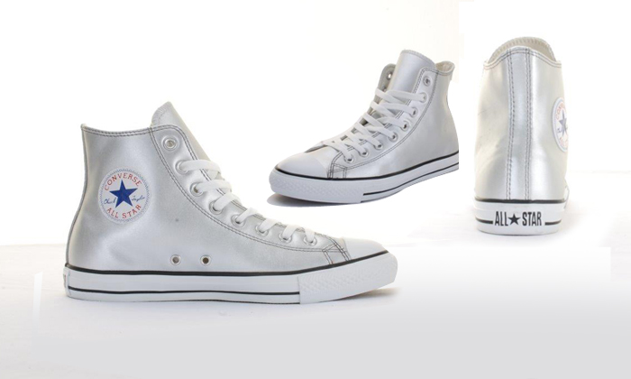 Converses argent cheap