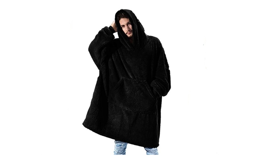 Image 8: Oversized Sherpa Hoodie