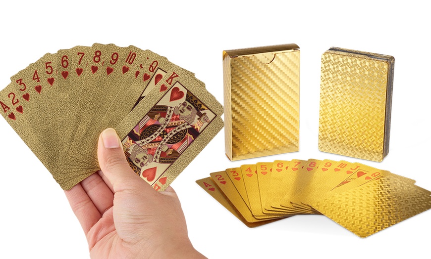 Image 2: Novelty Foil Playing Cards