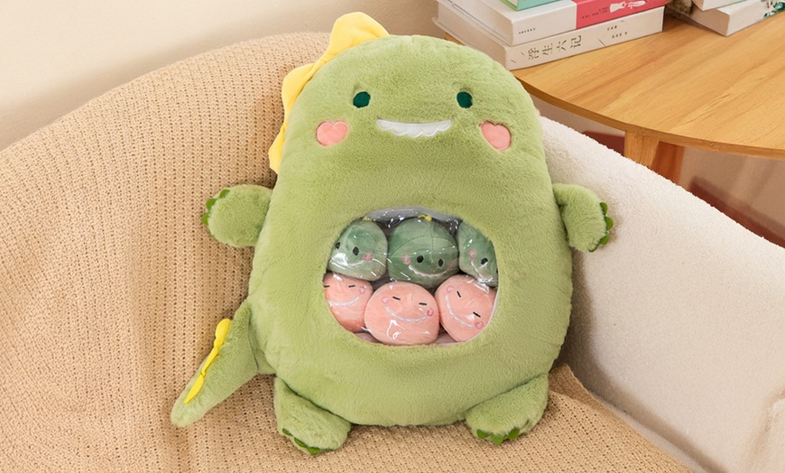 Image 13: Cute Cartoon Plush Stuffed Back Cushion